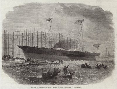 Lancement du yacht Princess Alexandra de Dublin Trinity à Blackwall - Edwin Weedon